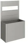 Biohort Sichtschutz Belvedere 100 mit Acrylglas, ca. B102/H91/T4 cm, Quarzgrau