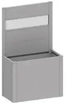 Biohort Sichtschutz Belvedere 100 mit Acrylglas, ca. B102/H91/T4 cm, Silber