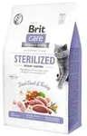 Brit Care Trockenfutter f&uuml;r Katzen Sterilized Weight Control Adult, Ente & Truthahn