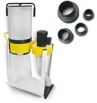 BAMATO Absauganlage AB-1500CF mit Feinstaubfilter und Adapter Set (230V)