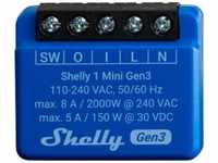 Shelly SHELLY-PLUS-1-MINI-GEN3, Shelly Plus 1 Mini, Schaltmodul, WiFi, Gen3