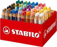 STABILO woody 3 in 1 - Box 76 St&uuml;ck mit 4 Bleistiftspitzern (24 Farben)