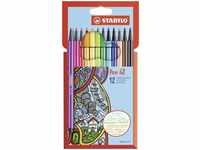 STABILO Pen 68 - Pastell - 12er Set - 12 verschiedene Farben