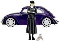 Jada Wednesday 1972 VW Beetle Auto und Wednesday-Figur