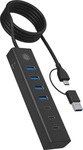 Icy Box IB-HUB1737-C3, Icy Box IB-HUB1737-C3 mit 7 USB-Anschl&uuml;ssen