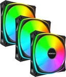 Montech RX120 PRO 3 in 1 (B), Montech RX120 PRO Reverse 3 in 1 Pack Black