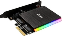 AKASA AK-PCCM2P-03, AKASA M.2 PCIe SSD und M.2 SATA SSD ARGB LED Adapter /