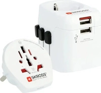 SKROSS PA46W, SKROSS PRO Light USB World, inkl. Adapter f&uuml;r andere Gabeln