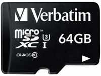 Verbatim 47042, Verbatim MicroSDXC 64 GB Pro + SD Adapter