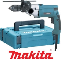 MAKITA Schlagbohrmaschine mit Schnellspannbohrfutter 1,5-13 mm, 2-Gang, 720 W, Makpac