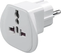Goobay ppadapter-49, Goobay UK->EU Power Adapter Wei&szlig;