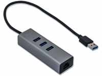i-TEC U3METALG3HUB, I-TEC USB 3.0 Metal 3-ports mit Gigabit Ethernet, 3 Stk