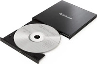 Verbatim 43886, VERBATIM CD/DVD Slimline USB-C, schwarz