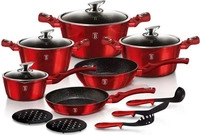 BerlingerHaus BH-1226NN, BerlingerHaus Geschirr-Set burgunderfarben Metallic...