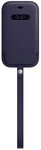 Apple MK093ZM/A, Apple iPhone 12 Mini Leder mit MagSafe dunkelviolett