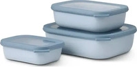 Mepal Schalen-Set Cirqula Rectangular Nordic Blue 0,5 l + 1 l + 2 l