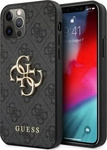 GUESS 3700740504574, Guess PU 4G Metall Logo Back Cover f&uuml;r Apple iPhone 12/12 Pro