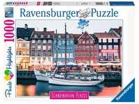 Ravensburger 167395 Skandinavien Kopenhagen, Dänemark 1000 Puzzleteile