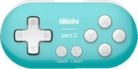 8BitDo Zero 2 Wireless Controller - Turquoise Edition - Nintendo Switch