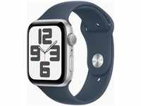 Apple MREE3QC/A, Apple Watch SE 44mm Aluminiumgehäuse Silber mit Sportarmband