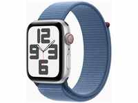 Apple MRHM3QC/A, Apple Watch SE Cellular 44mm Aluminiumgehäuse Silber mit Sport Loop