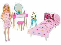 Mattel Barbie Schlafzimmer mit Puppe