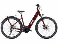 CUBE 631162, CUBE Touring Hybrid EXC 625 red'n'white 2023-2024 Easy Entry 46cm (XS)