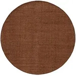 benuta Pure Wollteppich Rund Rocco Braun &oslash; 150 cm rund - Naturfaserteppich aus...