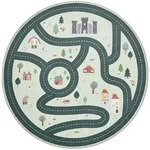 Lytte Kinderteppich Linus Gr&uuml;n &oslash; 120 cm - Teppich f&uuml;r Kinderzimmer