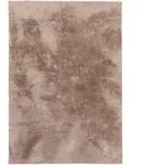 benuta Basic - Kunstfell-Teppich Furry Taupe 140x200 cm