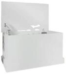 VidaXL Koffer, Aufbewahrungsboxen Coffre de rangement Bois d'ing&eacute;nierie Blanc