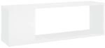 VidaXL Meuble TV Bois d'ing&eacute;nierie Blanc 100x24x32 cm