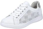 Rieker Halbschuhe Schnuerschuhe weiss fog silver weiss 45606-80