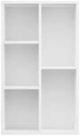 VidaXL Wandregale Biblioth&egrave;que Bois d&rsquo;ing&eacute;nierie Blanc 50x25x80 cm