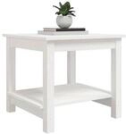 VidaXL Sofaecken, Podesttische Table basse Bois massif de pin Blanc 50x50x45 cm