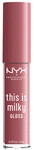 Nyx Professional Make Up Gloss Gloss This Is Milky Limited Edition - Cerise