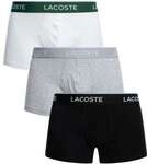 Lacoste Boxershorts 3er Pack Baumwollstr&uuml;mpfe