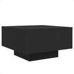 VidaXL Wohnzimmertische Table basse avec lumi&egrave;res LED noir 55x55x31 cm