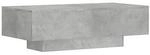 VidaXL Wohnzimmertische Table basse Bois d'ing&eacute;nierie Gris b&eacute;ton...