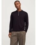 Jack & Jones Pullover 12268210 EMIL KNIT POLO-BLACK
