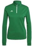 adidas Kapuzensweaters Sweat-shirt Entrada 22 demi-zip vert slim femme