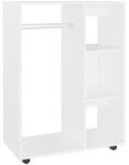 VidaXL Armoire Garde-robe Blanc 80x40x110 cm Bois d&rsquo;ing&eacute;nierie