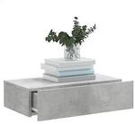 VidaXL Meuble TV avec &eacute;clairage LED gris b&eacute;ton 60x35x15,5 cm