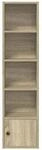 VidaXL Wandregale Biblioth&egrave;que 31x24x127 cm bois d'ing&eacute;nierie marron