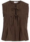 Vila Blusen Top Tevira - Slate Black