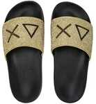 Sun68 Zehensandalen X36211 Slippers Strass Logo Nero
