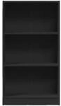 VidaXL Wandregale Biblioth&egrave;que en bois d'ing&eacute;nierie noir 60x24x109 cm