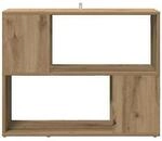 VidaXL Wandregale Biblioth&egrave;que ch&ecirc;ne artisanal 80x24x63 cm