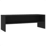 VidaXL Wandregale Meuble TV Bois d'ing&eacute;nierie Noir 120x40x40 cm