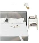 VidaXL Spannbettlaken Prot&egrave;ge-matelas 90x200 cm Blanc Imperm&eacute;able